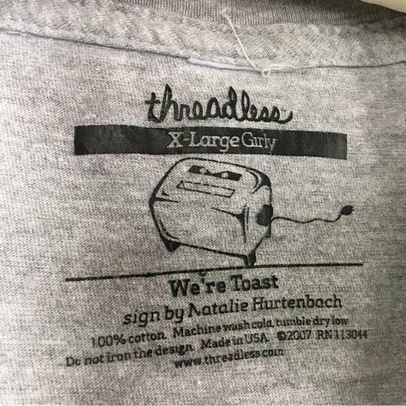 Threadless We’re Toast Tee Fits M/L - Picture 3 of 6
